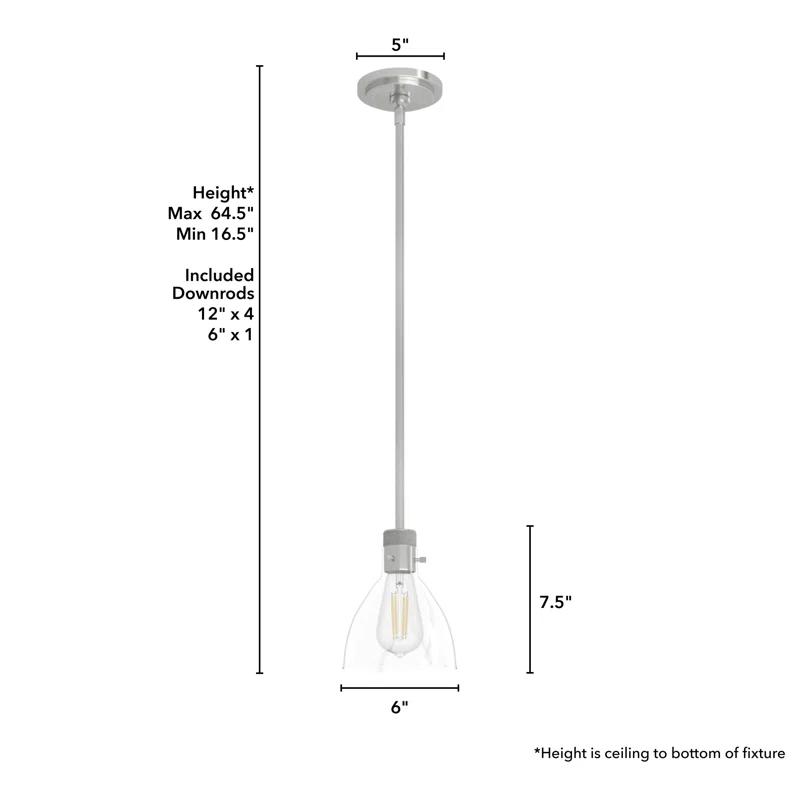 Hunter Fan Van Nuys 1 Light Bell Mini Pendant