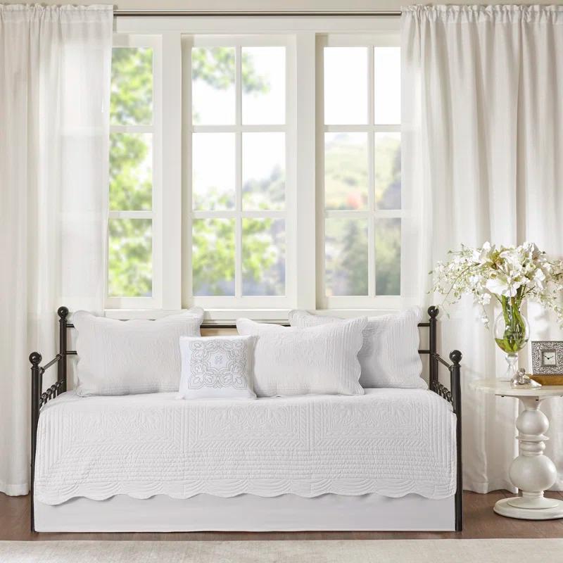 Madison Park Tuscany 6 Piece Reversible Scalloped Edge Daybed Cover Set