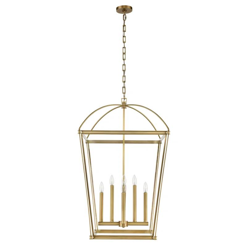 Alora Lighting Manor 8 - Light Lantern Square / Rectangle Chandelier