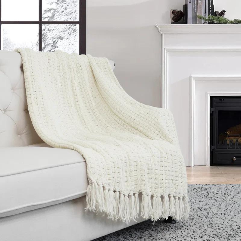 Home Soft Things Space Yarn Throw Blanket