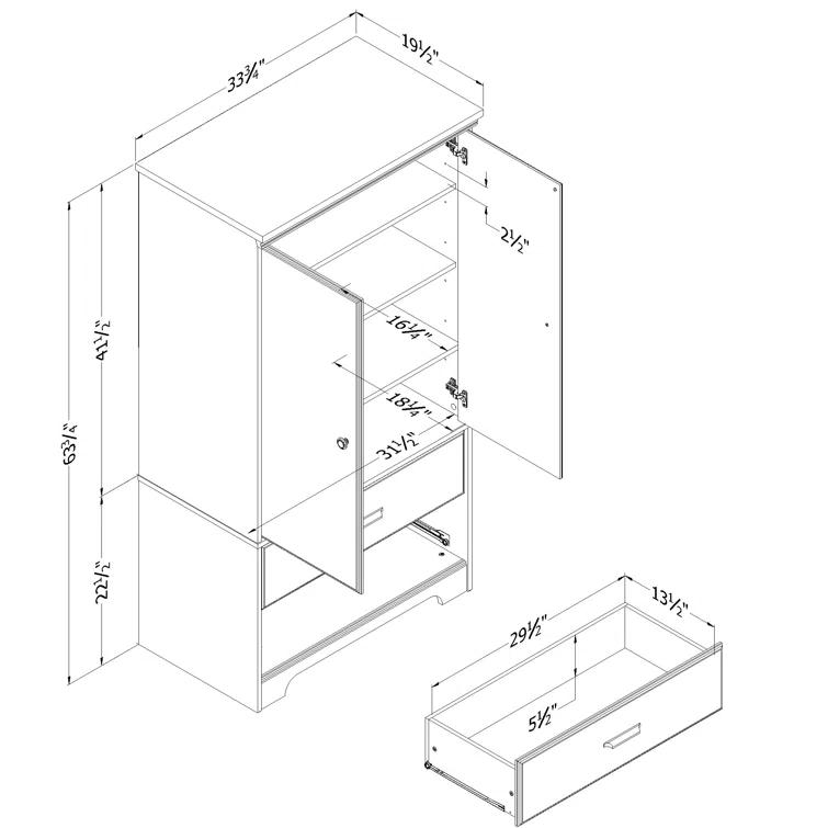 South Shore Versa Armoire