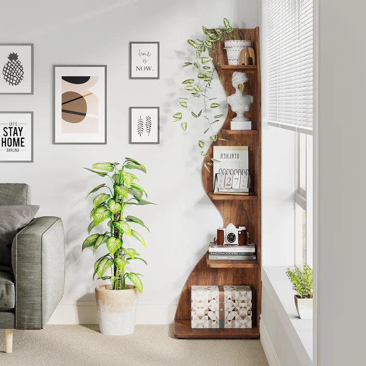 Millwood Pines Arhab Corner Bookcase