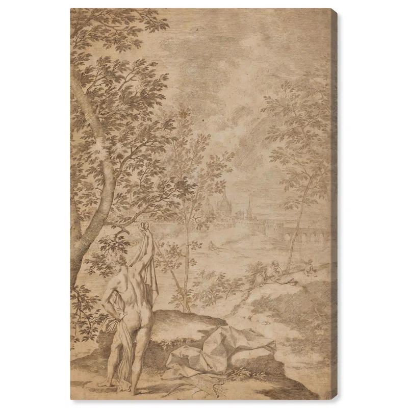 Art Remedy Unveiled in Nature Canvas Vintage Landscape Art by Art Remedy