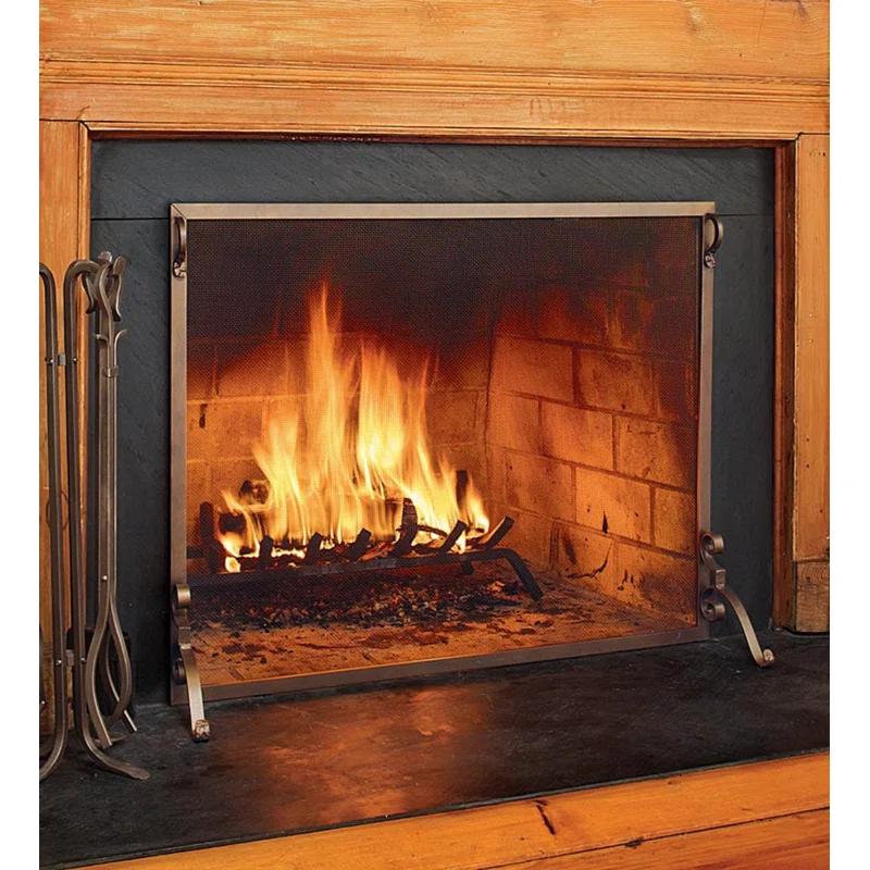 Plow & Hearth Steel Fireplace Screen