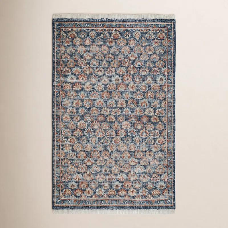 Birch Lane™ Hand Knotted Wool Floral Rug