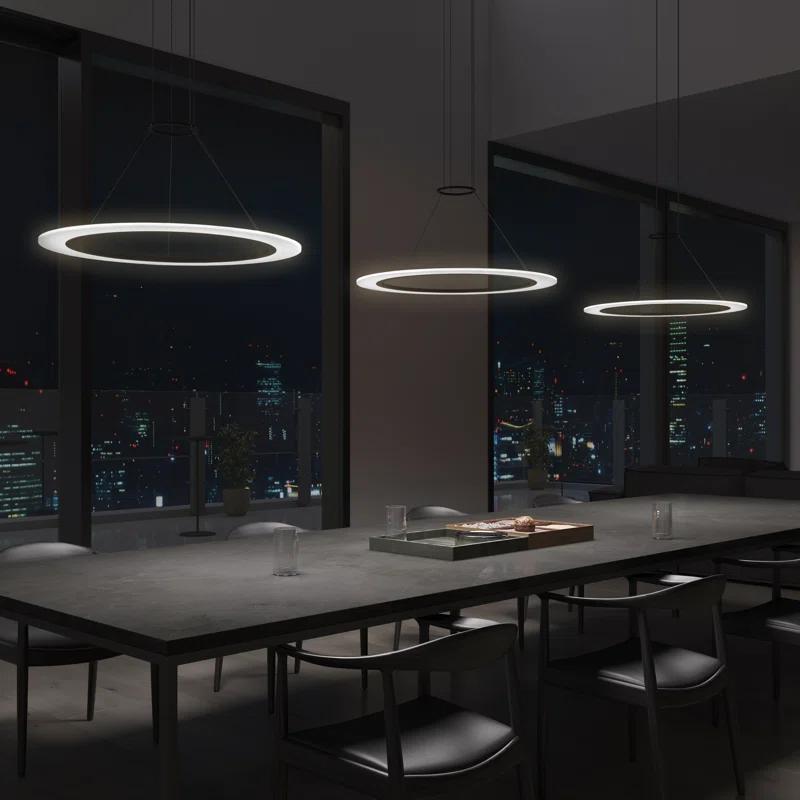 Arctic Rings 1 - Light LED Unique/Statement Pendant