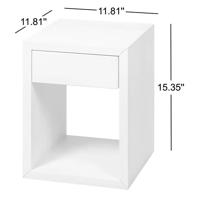 Red Barrel Studio® Scandinavian Style Natural Solid Wood Nightstand With 1 Drawer