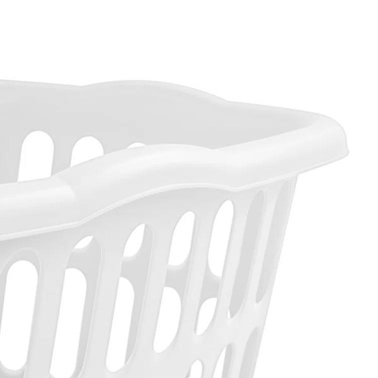 Sterilite Sterilite 1.5 Bu Rectangular Laundry Basket, Classic Design to Carry Clothes to Laundry Room (Set of 12)