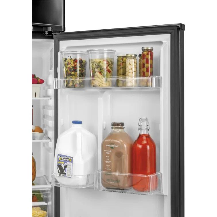 Haier Haier 24" 9.8 Cubic Feet Smudge-Resistant Top Freezer Refrigerator HA10TG21SB