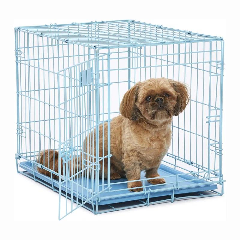 Midwest Homes For Pets MidWest Homes for Pets Folding Metal Dog Crate with Divider Panel & Leak Proof Tray