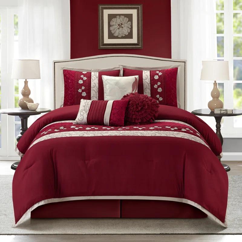 Nanshing America, Inc Riley 7 Piece Glam Comforter Set