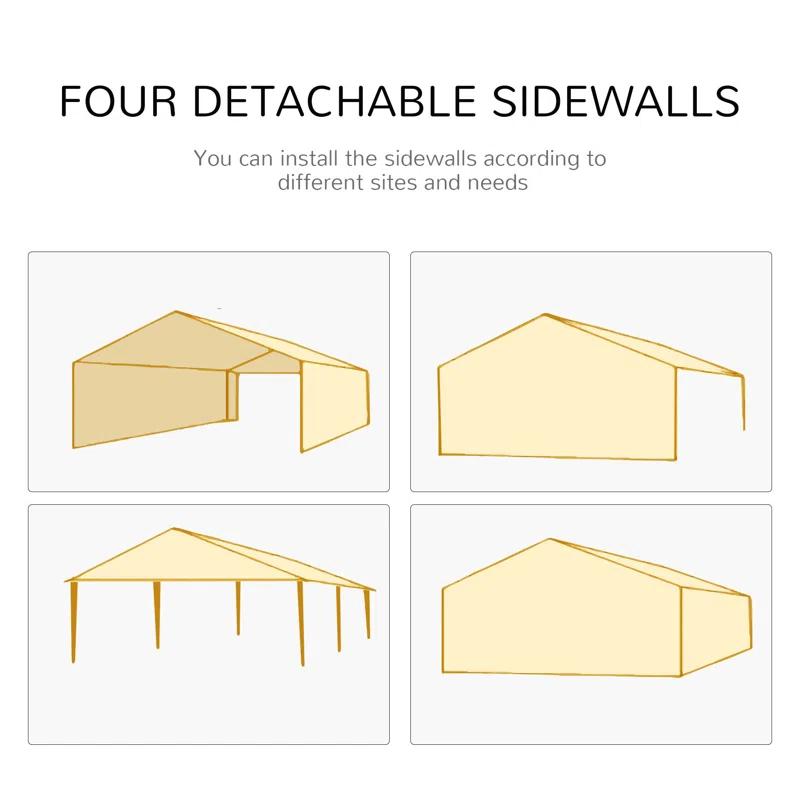 wendeway Outsunny 9.6' X 19' Large Party Tent