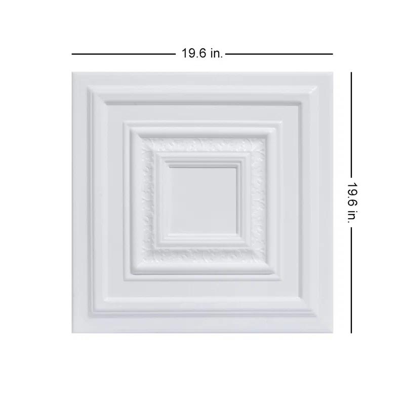Chestnut Grove 1.6 ft. x 1.6 ft. Polystyrene Glue-up Ceiling Tile (Set of 96)