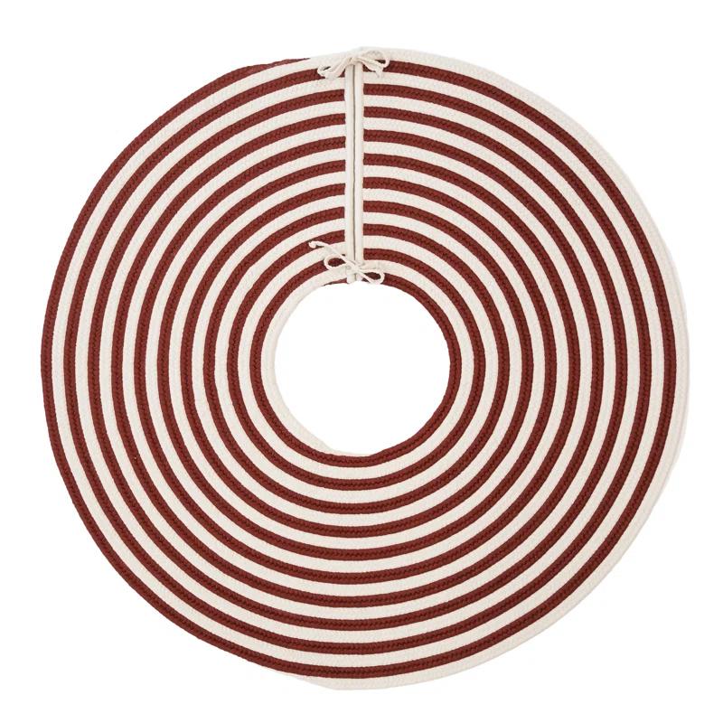 Colonial Mills Candy Cane Round Holiday Tree Skirt Striped Polypropylene Tree Skirt
