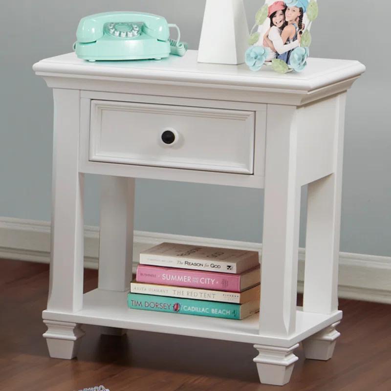Baby Cache Glendale 1 Drawer Solid Wood Nightstand