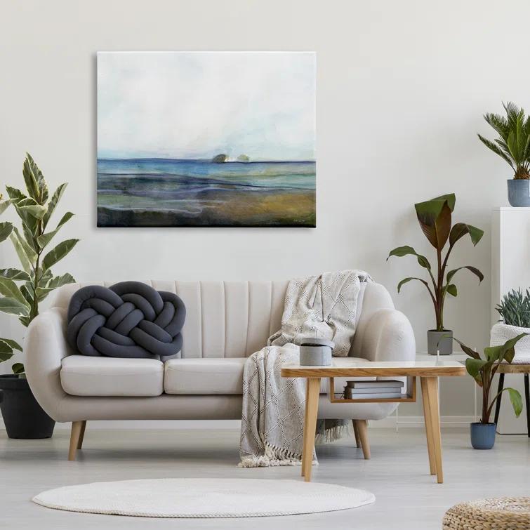 Stupell Industries " Abstract Beach Shore Nautical Landscape " by Stellar Design Studio Painting Print