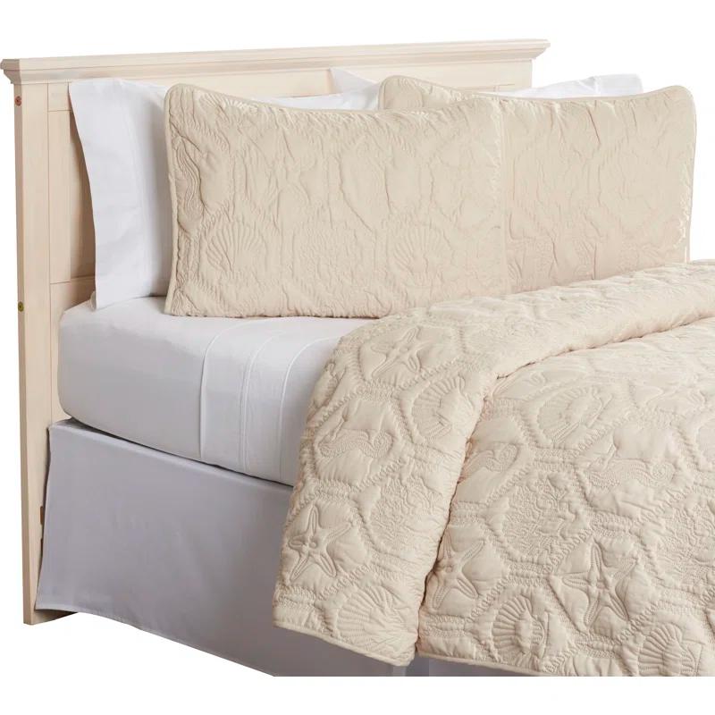 VCNY Shore 3-Piece Embossed Quilt Set
