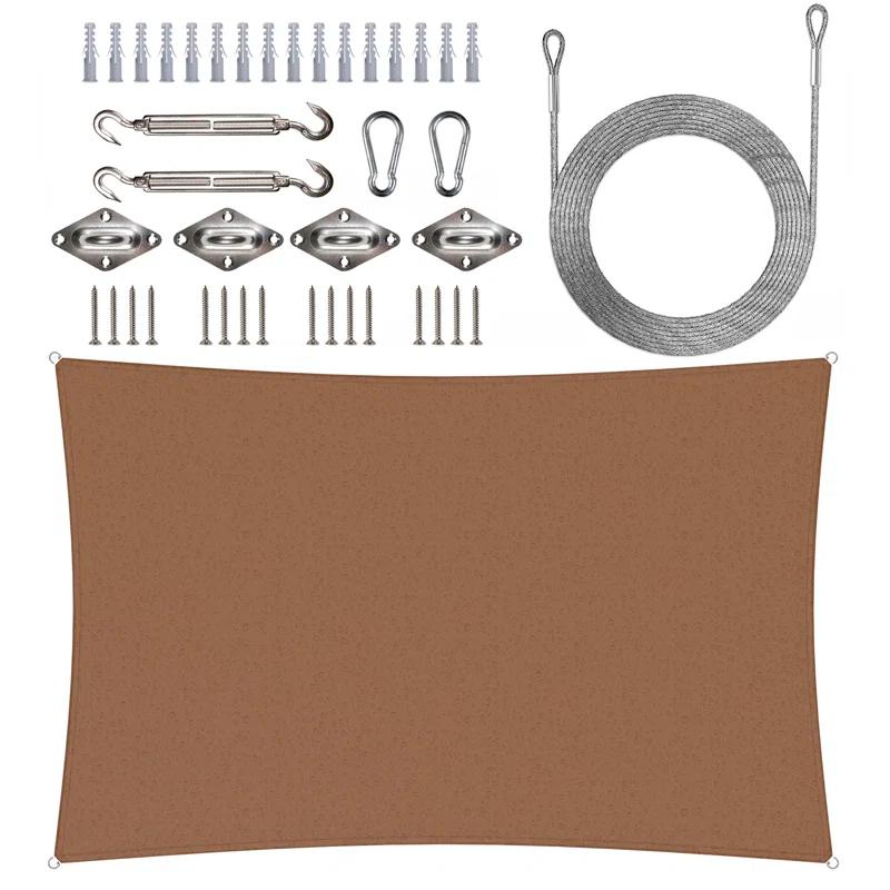 ColourTree Waterproof 7' x 12' Rectangle Shade Sail