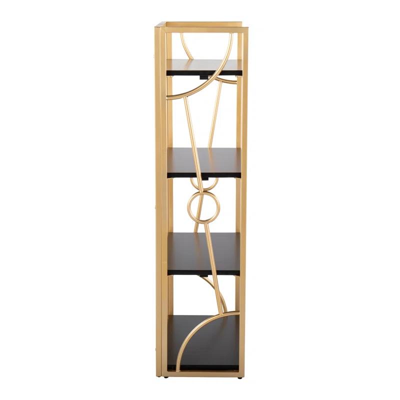 Everly Quinn Constellation Contemporary Bookcase In Metal And Wood By Lumisource