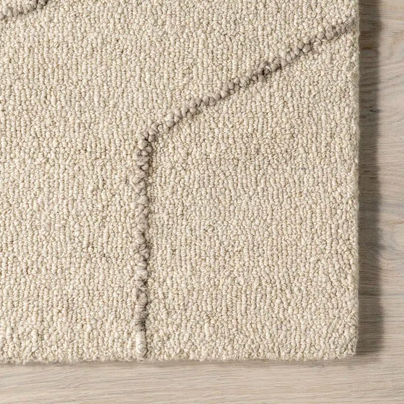 Latitude Run® Mulholland Textured Wool Area Rug Area Rug
