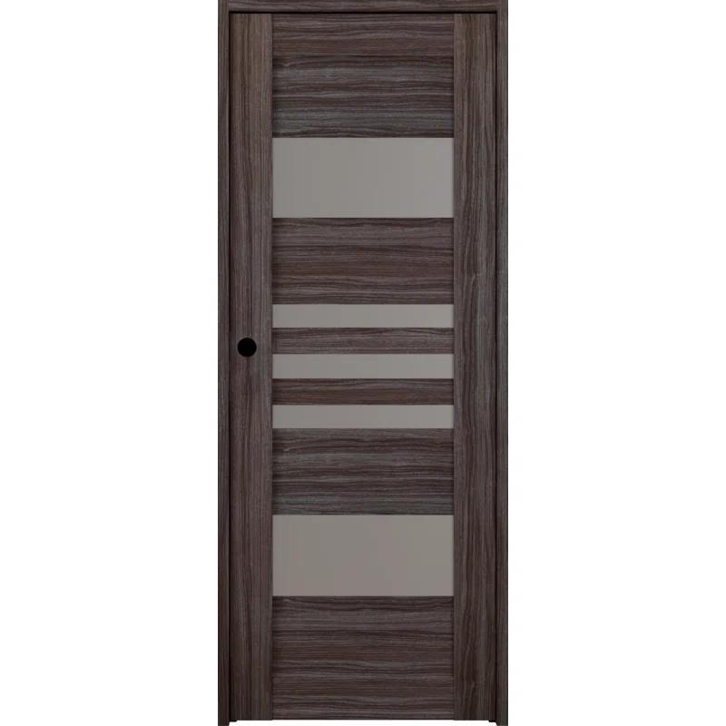 Belldinni Leti DIY-FRIENDLY Paneled Manufactured Wood and Glass Prefinished Standard Door