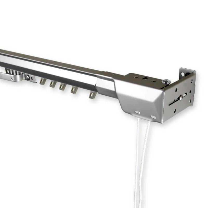 Symple Stuff Bembry Steel Adjustable Single Curtain Rod