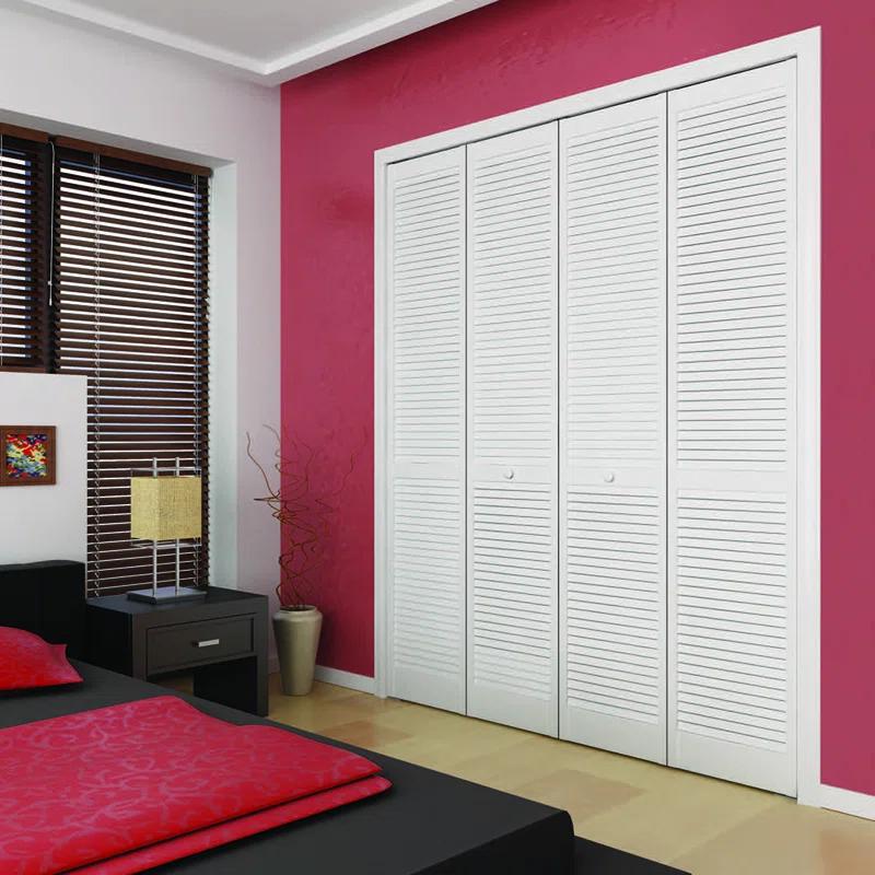 Kimberly Bay Bi-fold Traditional Louver-Louver Unfinished 80 x 28