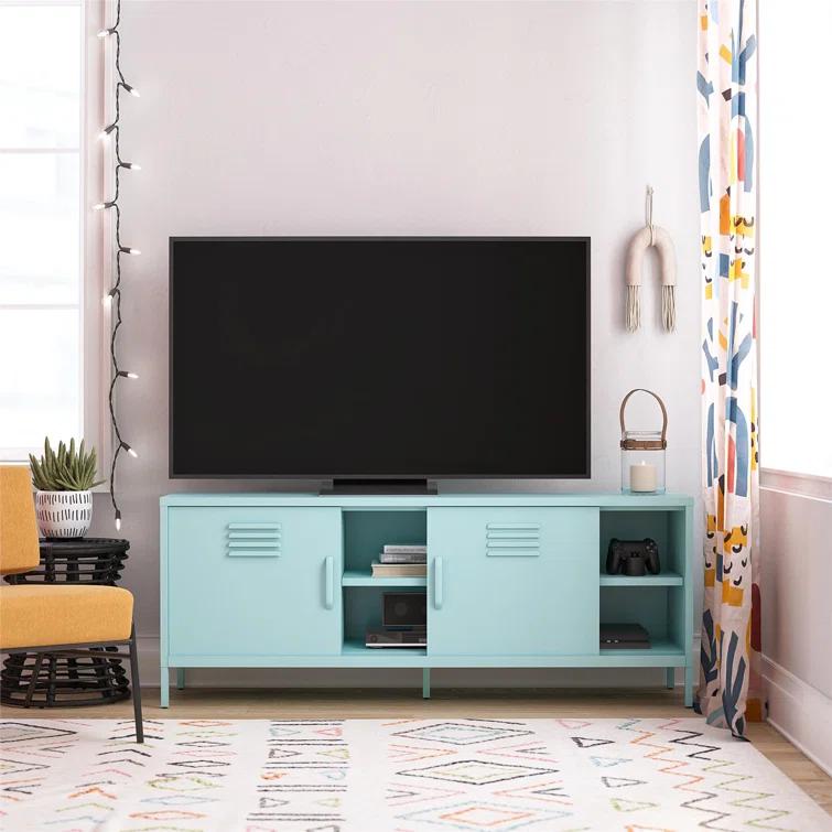 Novogratz Cache Metal Locker-Style TV Stand for TVs up to 65"