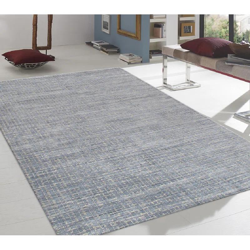 Pasargad Slate Hand Knotted Viscose Rug