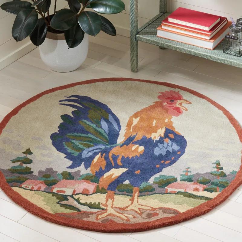 Safavieh Novelty Hand Tufted Wool Animal Print Rug
