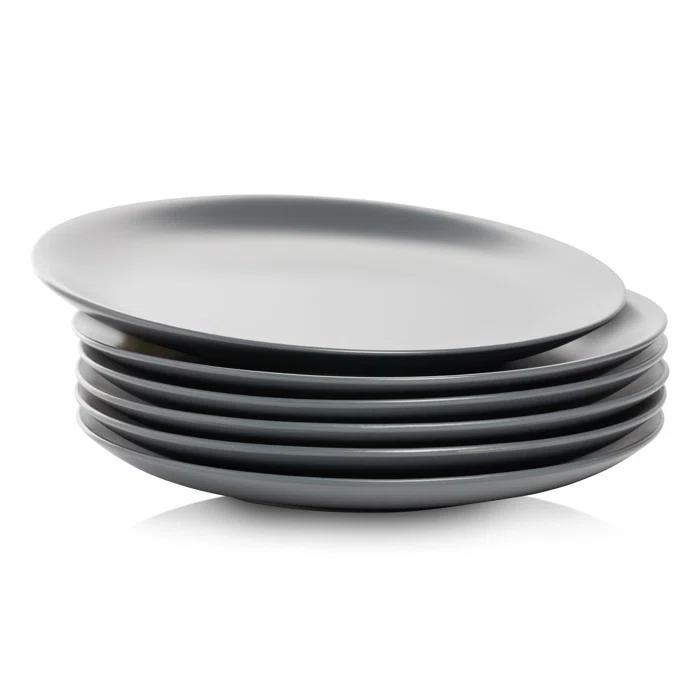 Wazee Matte 10.5" Dinner Plate (Set of 6)