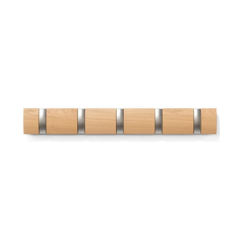 Flip 5 - Hook Solid Wood Coat Rack