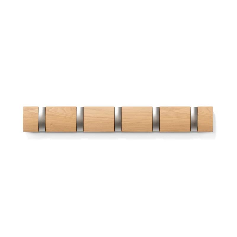 Flip 5 - Hook Solid Wood Coat Rack