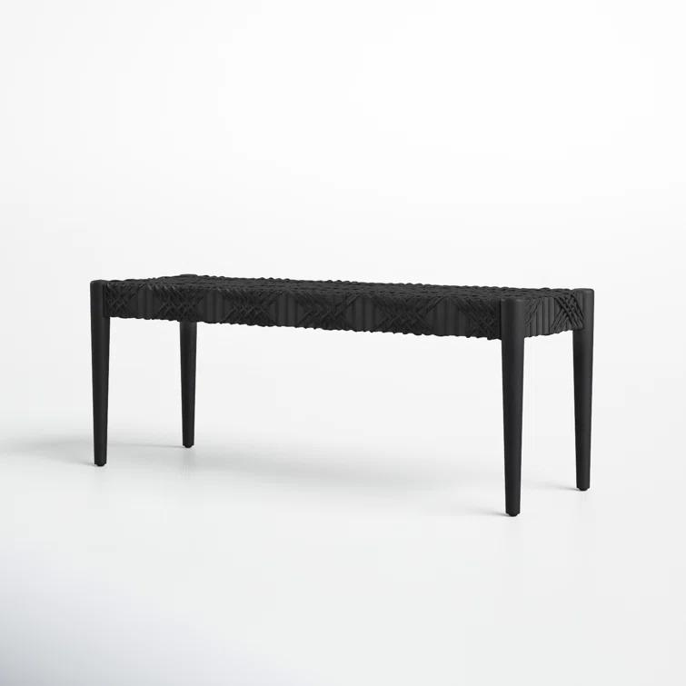 Kazbah 47" Genuine Leather Bench