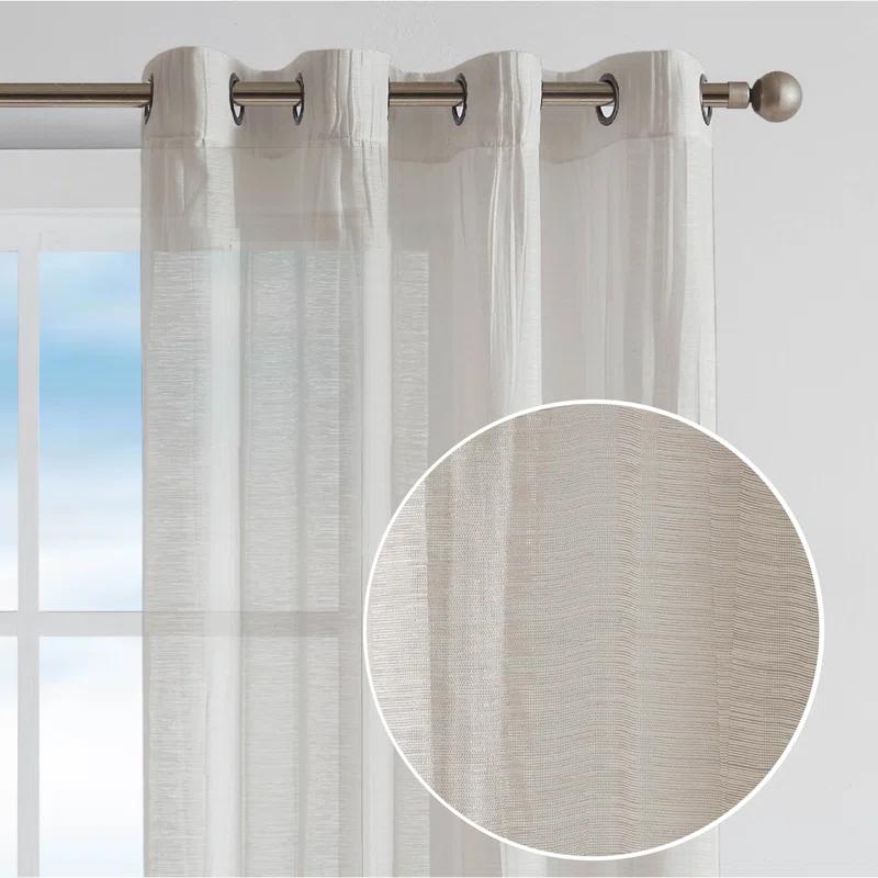 Nautica Cordelia Crushed Sheer Window Curtains & Reviews | Wayfair