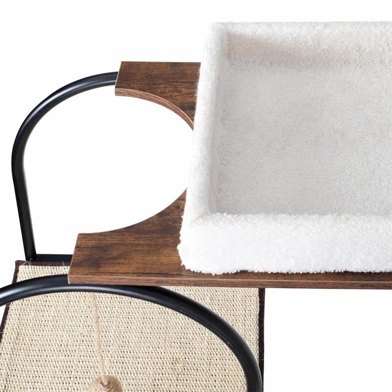 cat climbing frame,Cat Tree, Multi-Level Cat Condo with 1 Caves,2 Scratching Posts