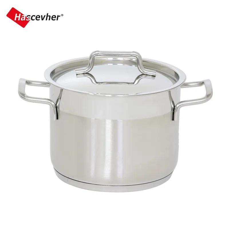 YBM Home YBM Home Hascevher 18/10 Stainless Steel Stock Pot with Lid