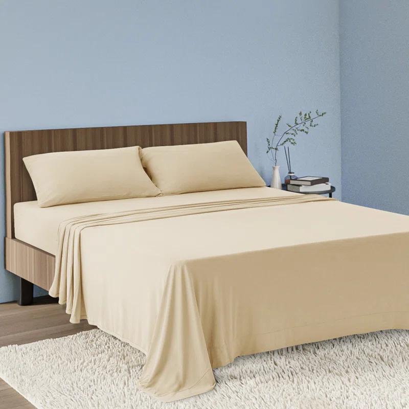 Awesome Home Sheet Set Ultra Soft Jersey Knit Sheet Set Deep Pocket