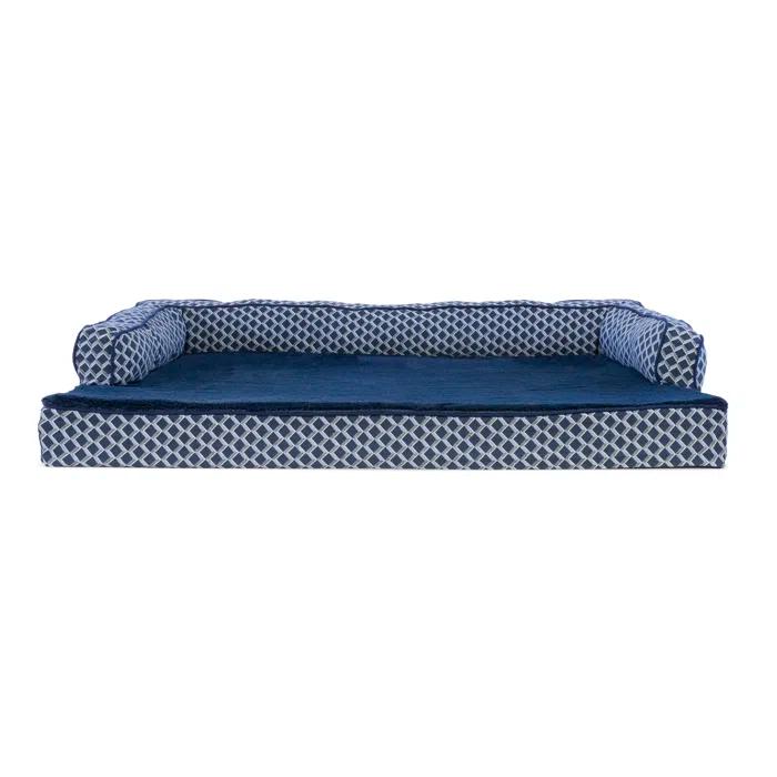 FurHaven Plush & Diamond Décor Comfy Couch Pet Bed