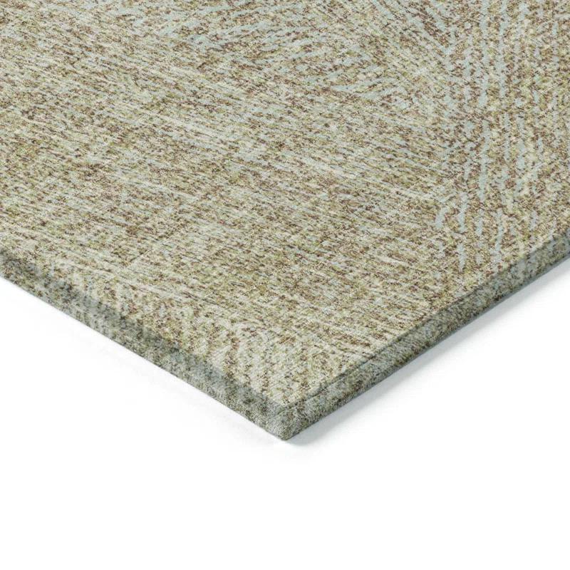 Chayden ACN991 1'8" x 2'6" Machine Washable Gray Indoor/Outdoor Area Rug