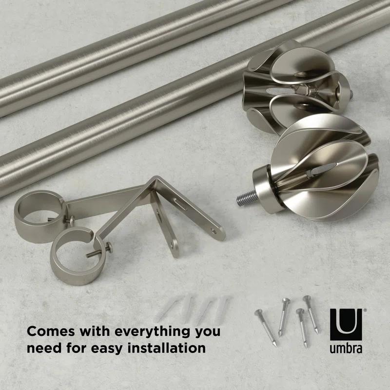 Umbra Blossom Adjustable Single Curtain Rod