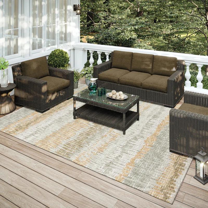 Chenille Abstract Rug