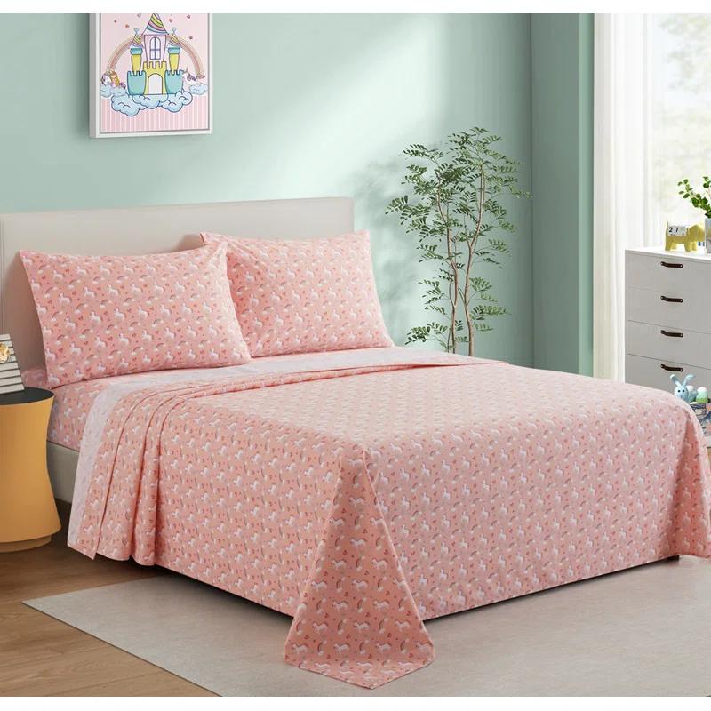 Percale Animal Print Sheet Set