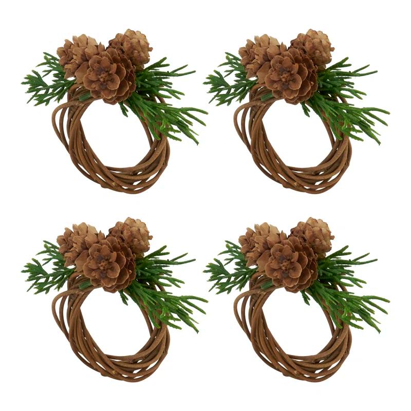 Saro Napkin Ring Collection Napkin Ring (Set of 4)