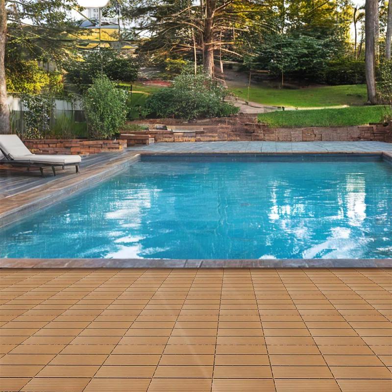 HBI home Plastic Composite Deck Tiles Set of 35pcs