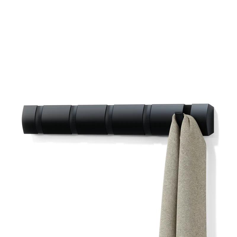 Umbra Flip Solid Wood Wall 5 - Hook Wall Mounted Coat Rack