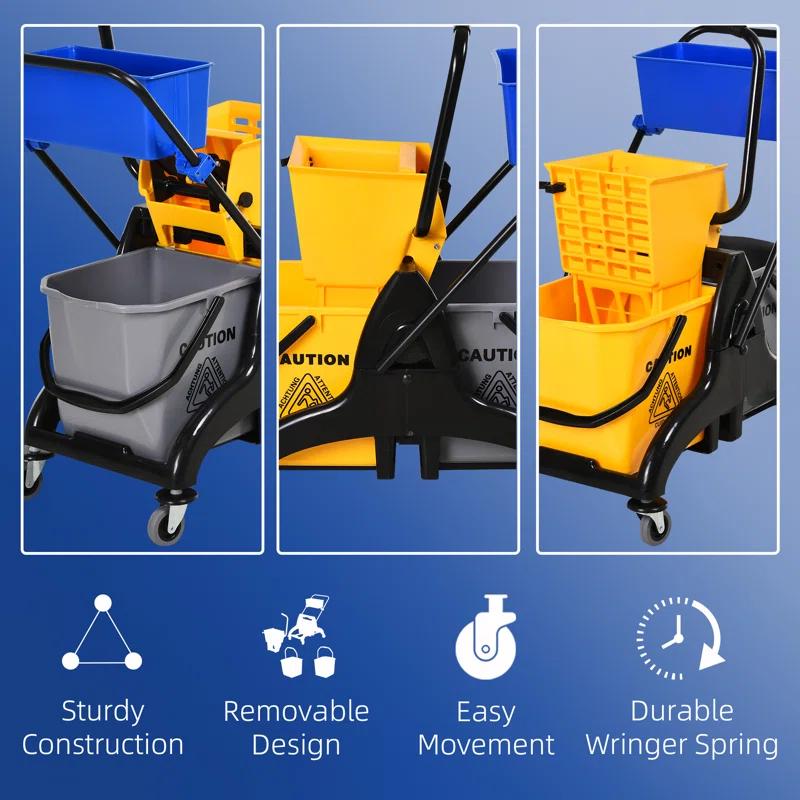 HomCom Mop Bucket Set