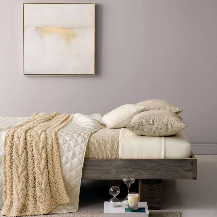 Pine Cone Hill Quilted Silken Solid Coverlet