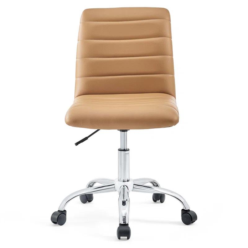 Modway Modway Ripple Armless Mid Back Vinyl Office Chair