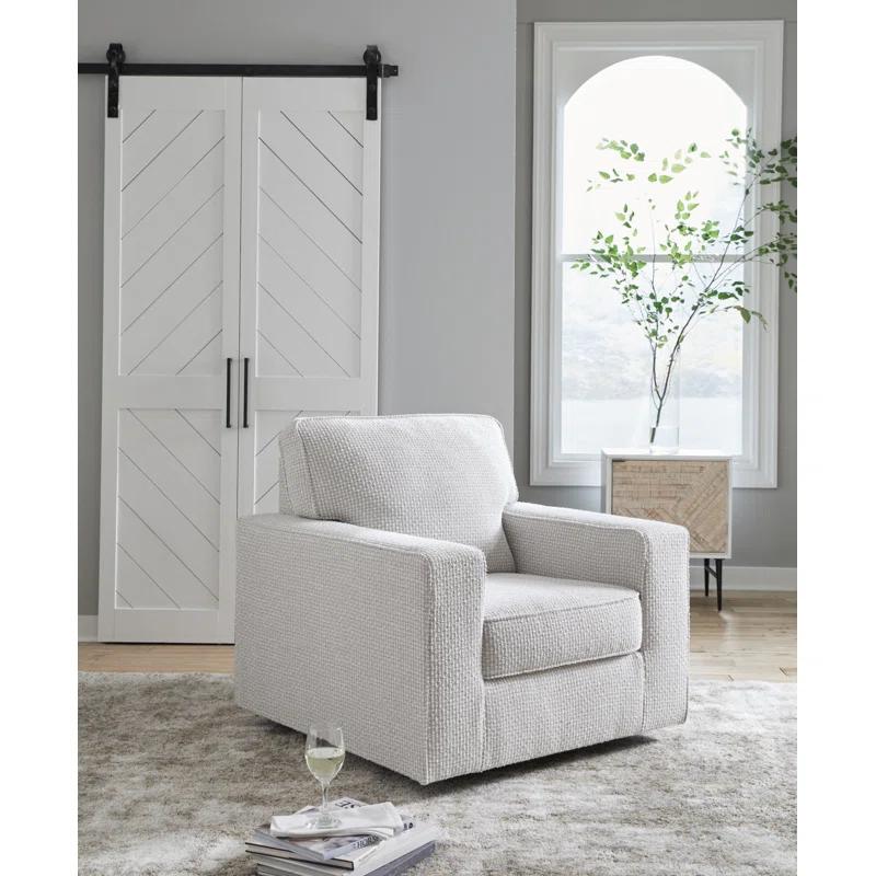 Ebern Designs Deivydas Upholstered Swivel Armchair